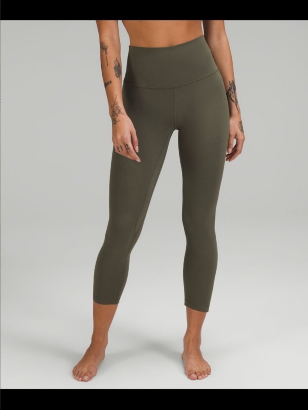 Lululemon Align HR Crop 23" - Olive Green - Picture 4 of 4